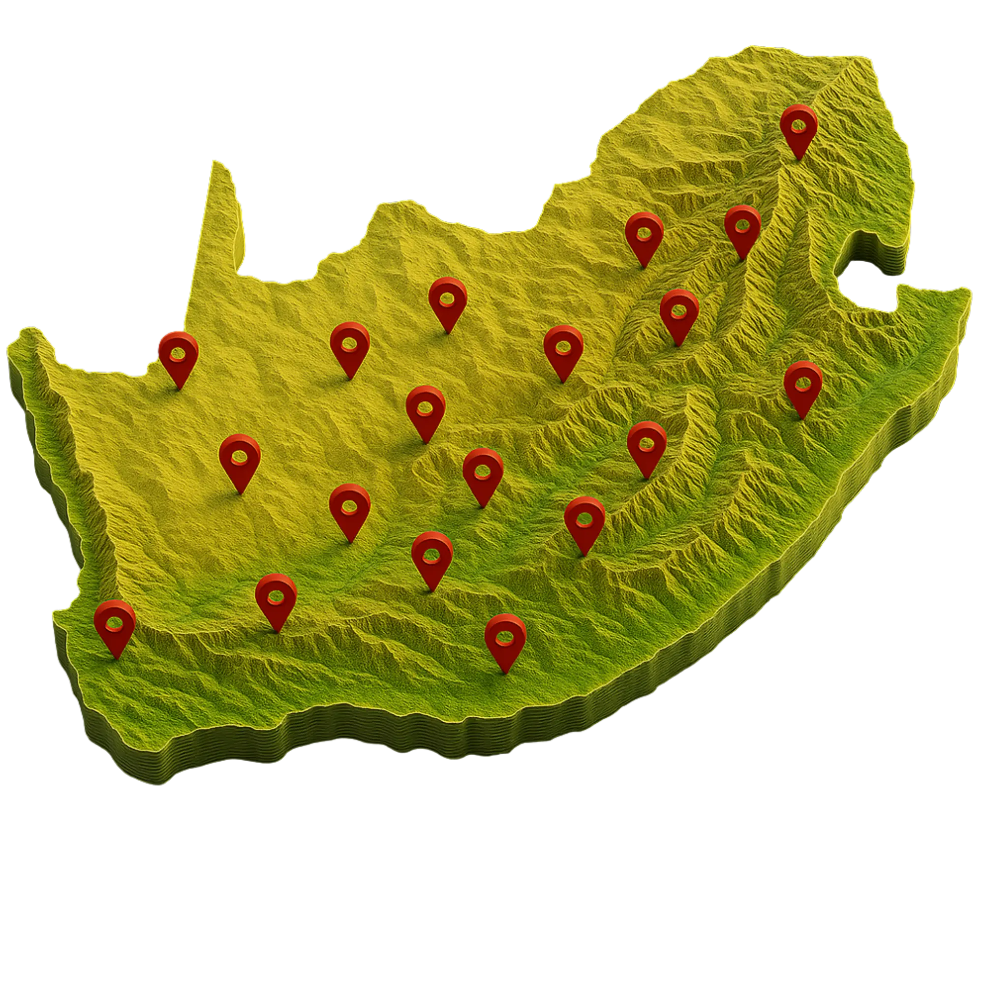 Best South African SEO map and Service areas